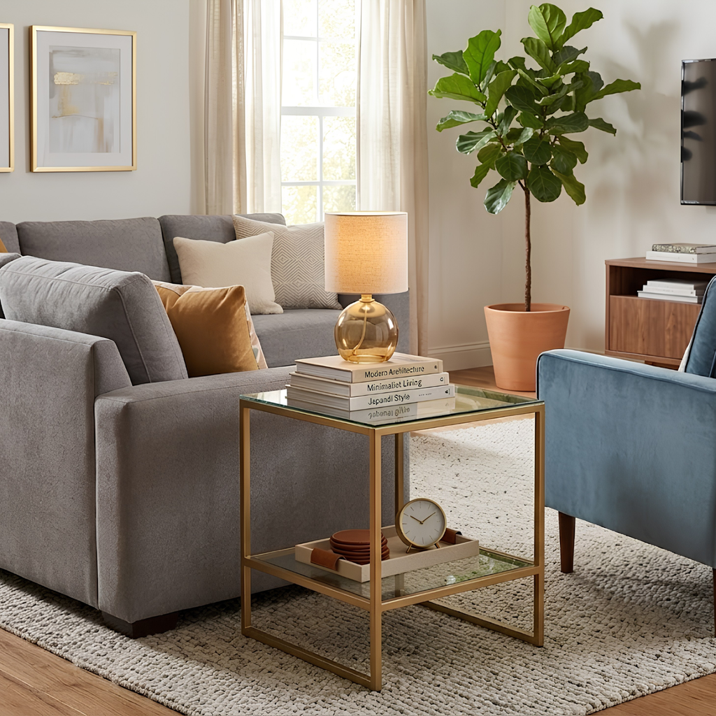 Electra Glass End Table