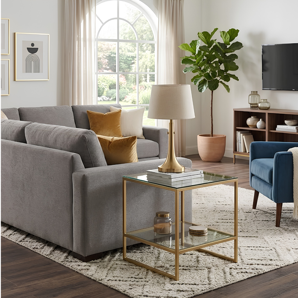 Electra Glass End Table