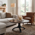 Evora Metal Pedestal Coffee Table