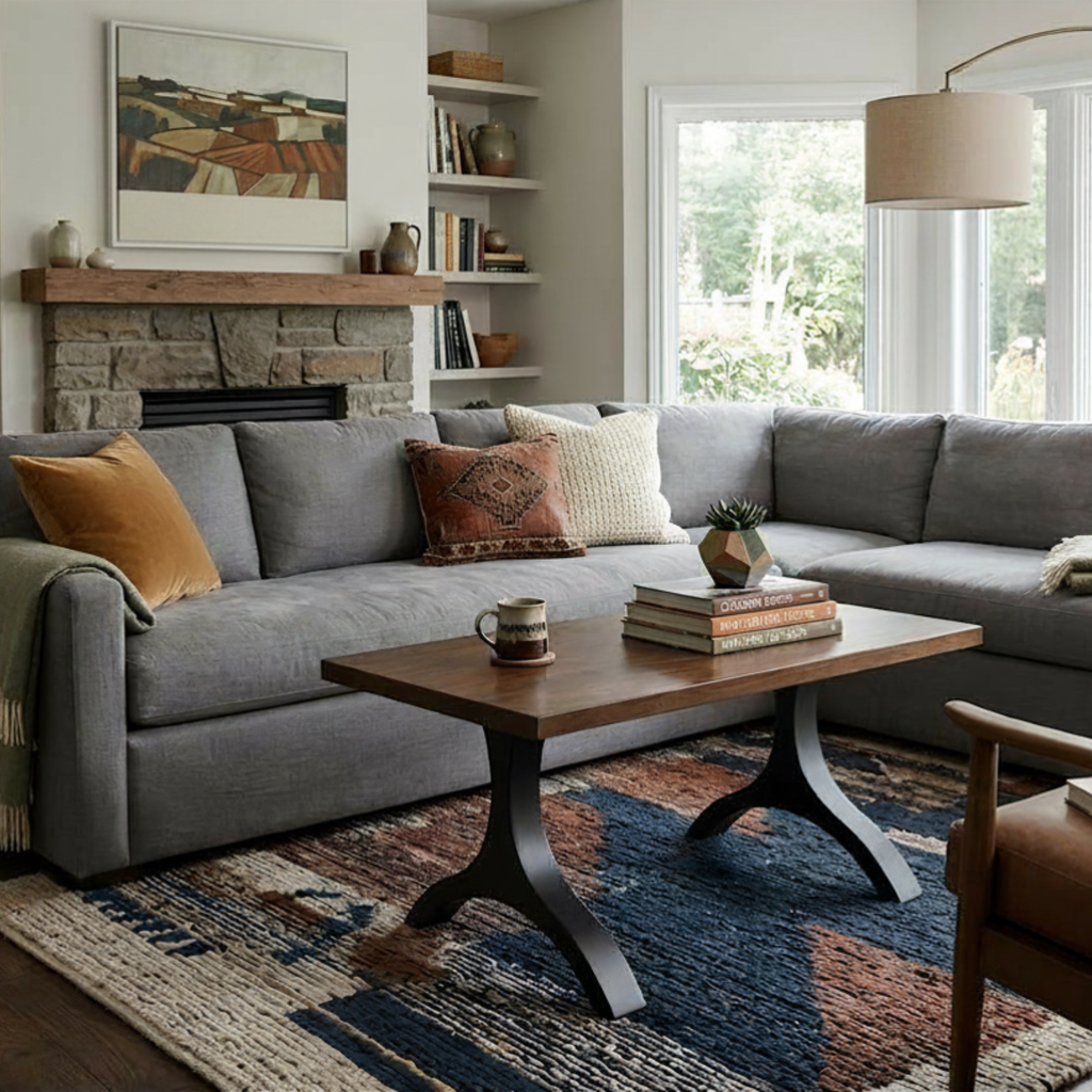 Evora Metal Pedestal Coffee Table