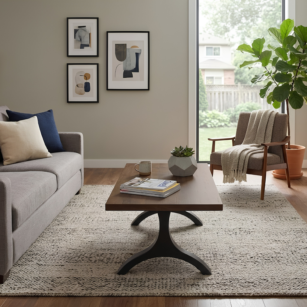 Evora Metal Pedestal Coffee Table