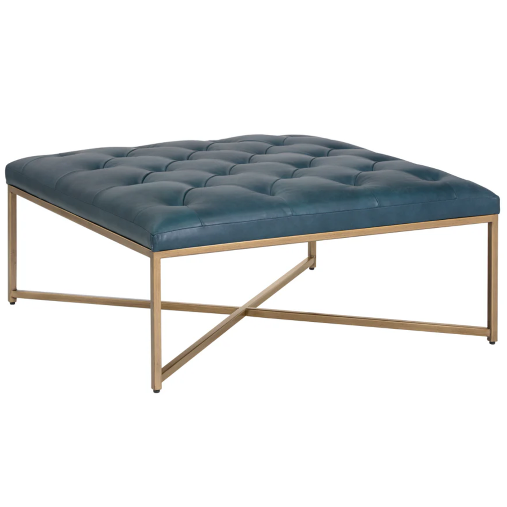 Endall Ottoman Antique Brass