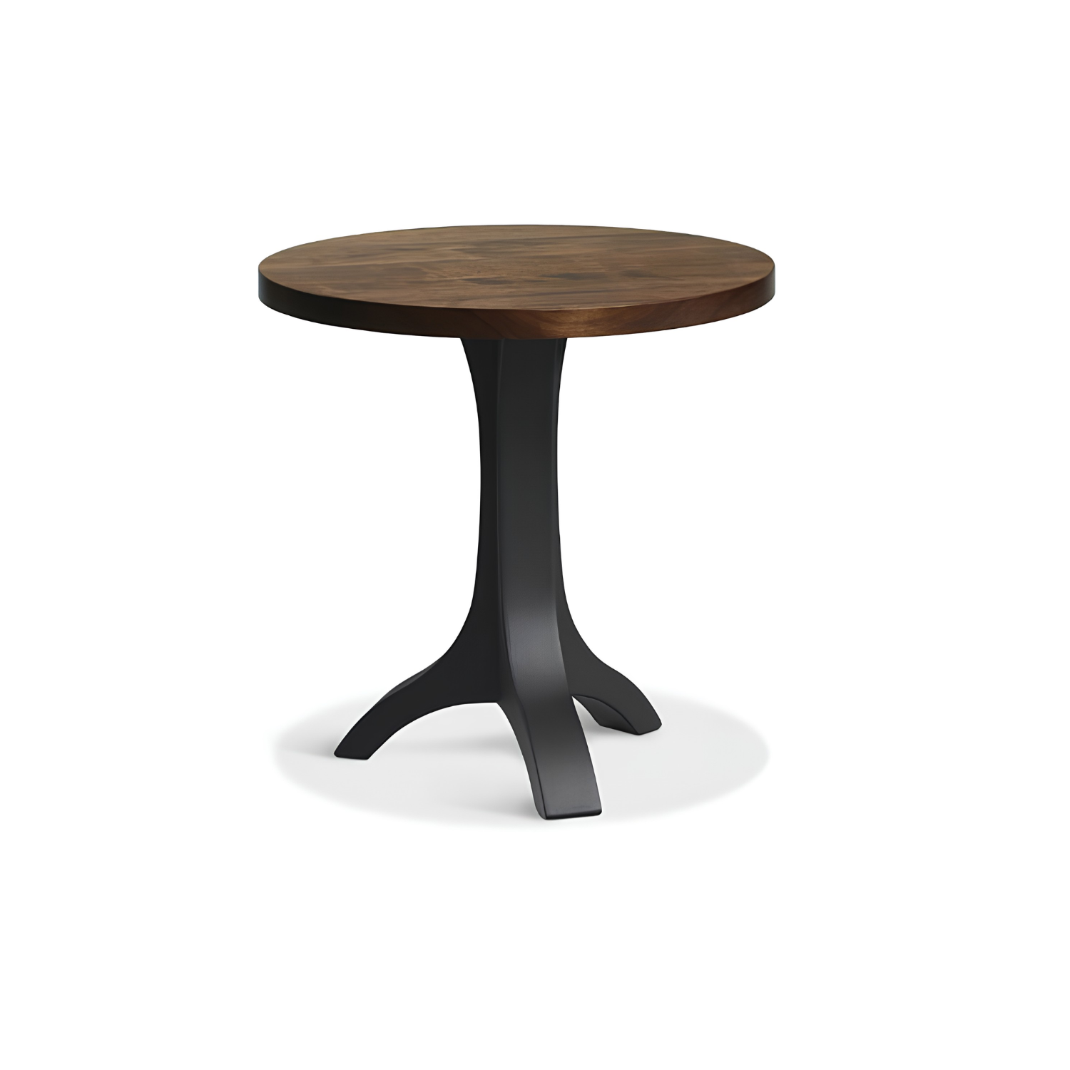 Evora Metal Pedestal Round End Table