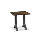 Evora Metal Pedestal End Table