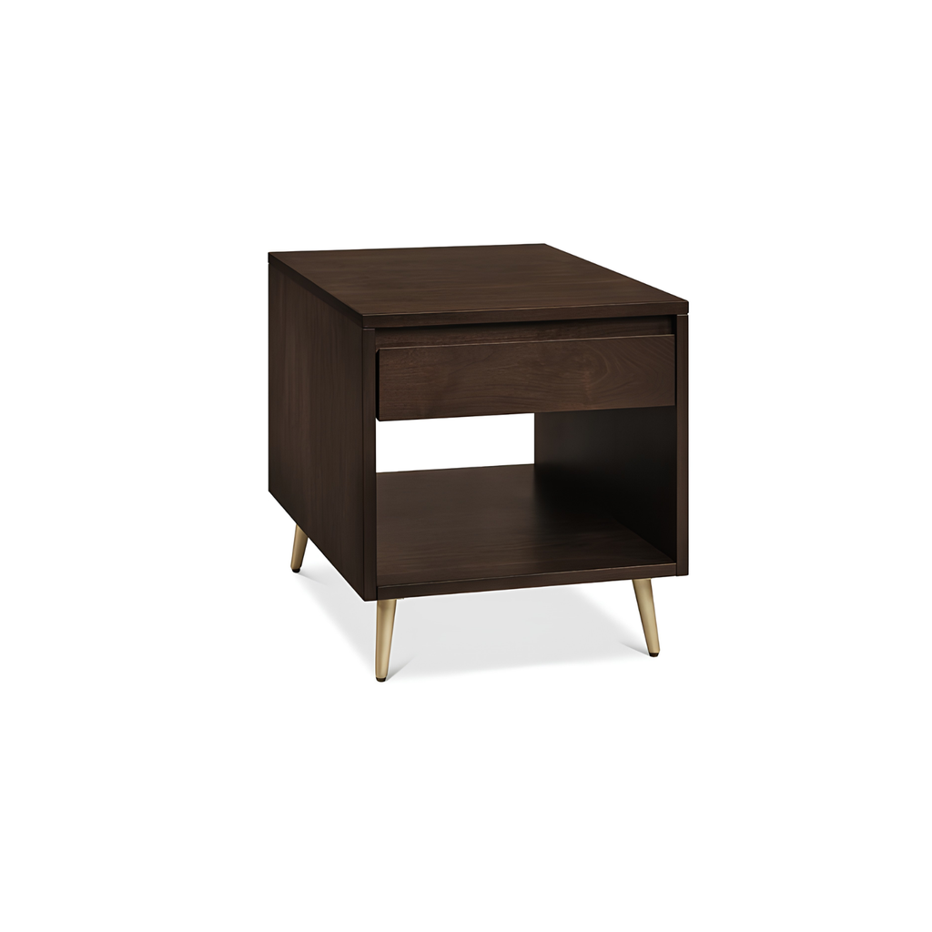 Evora Metal Pedestal End Table