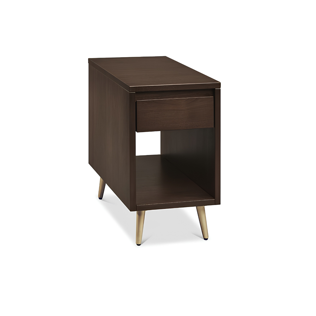 Evora Metal Pedestal Chairside Table