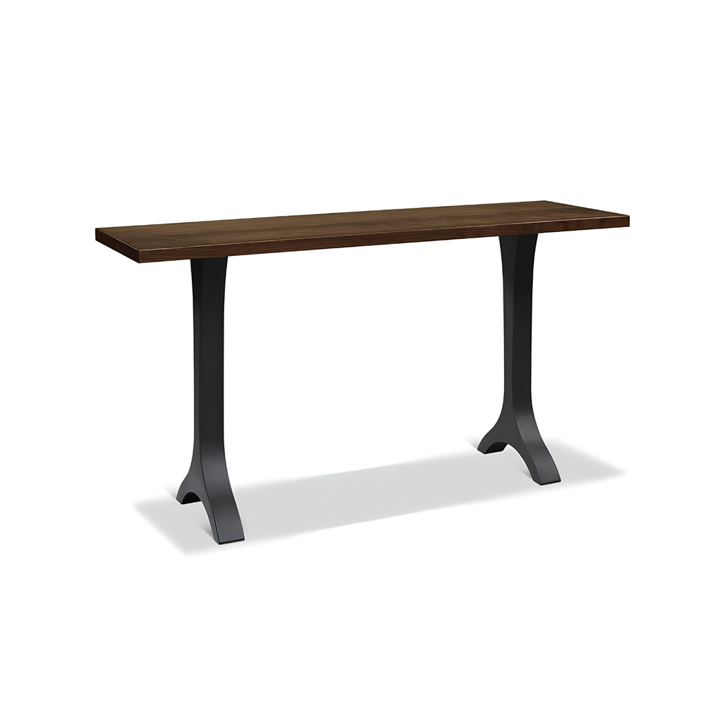 Evora Metal Pedestal Sofa Table