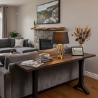 Evora Metal Pedestal Sofa Table