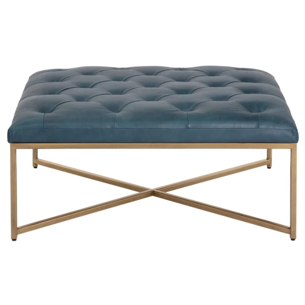Endall Ottoman Antique Brass