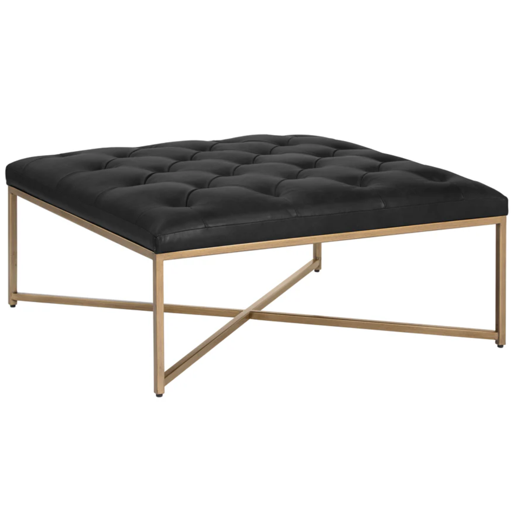 Endall Ottoman Antique Brass