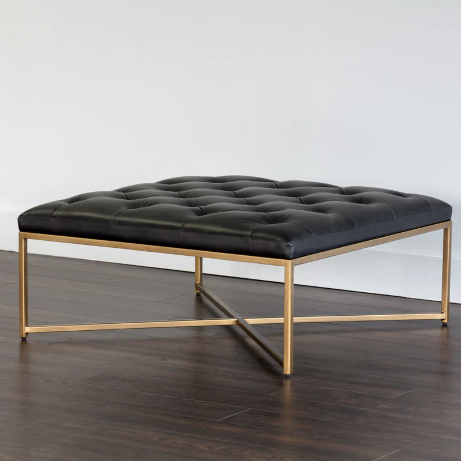 Endall Ottoman Antique Brass