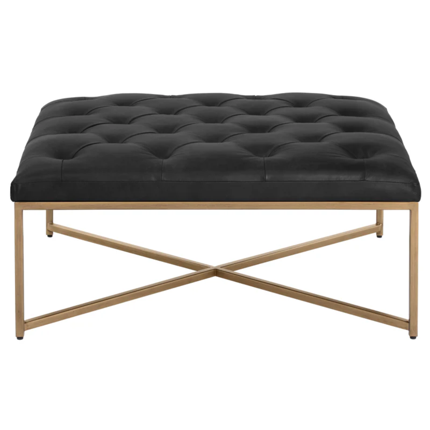 Endall Ottoman Antique Brass