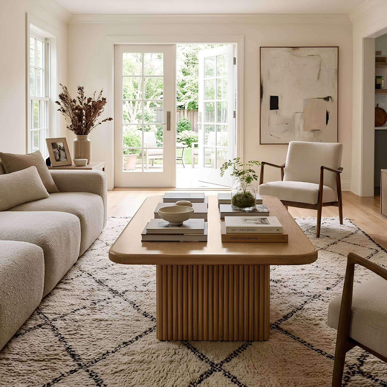 Lotus Pedestal Coffee Table