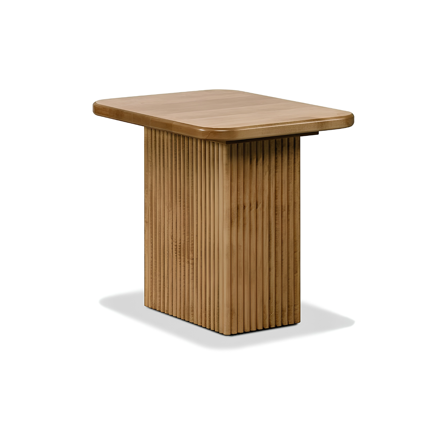 Lotus Pedestal End Table