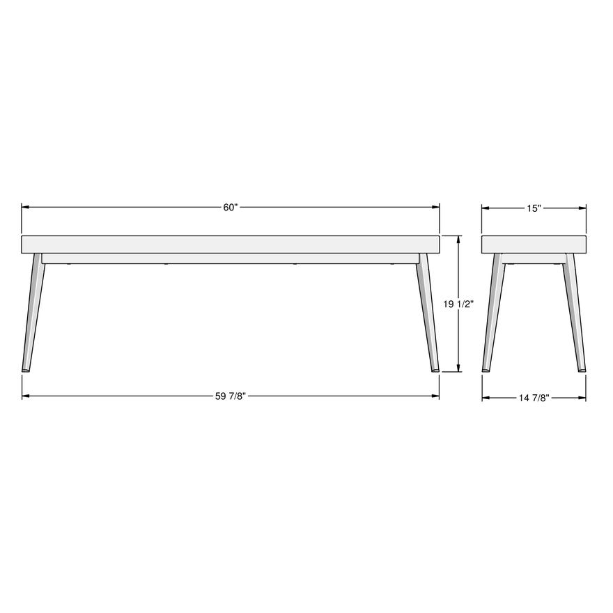 Benson Bench (Upholstered, Pixel BP)