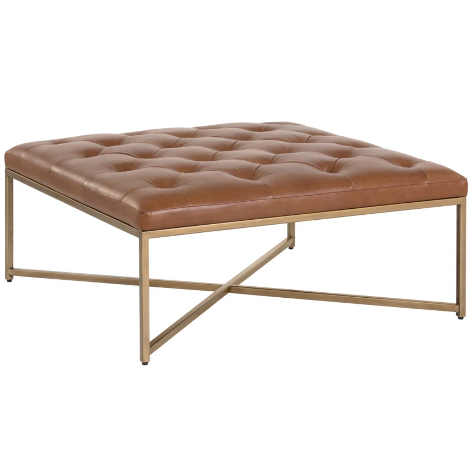 Endall Ottoman Antique Brass