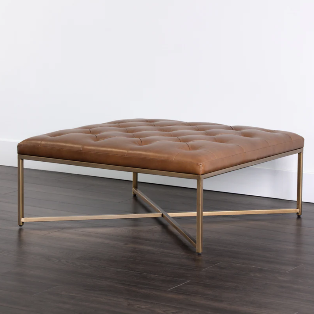 Endall Ottoman Antique Brass