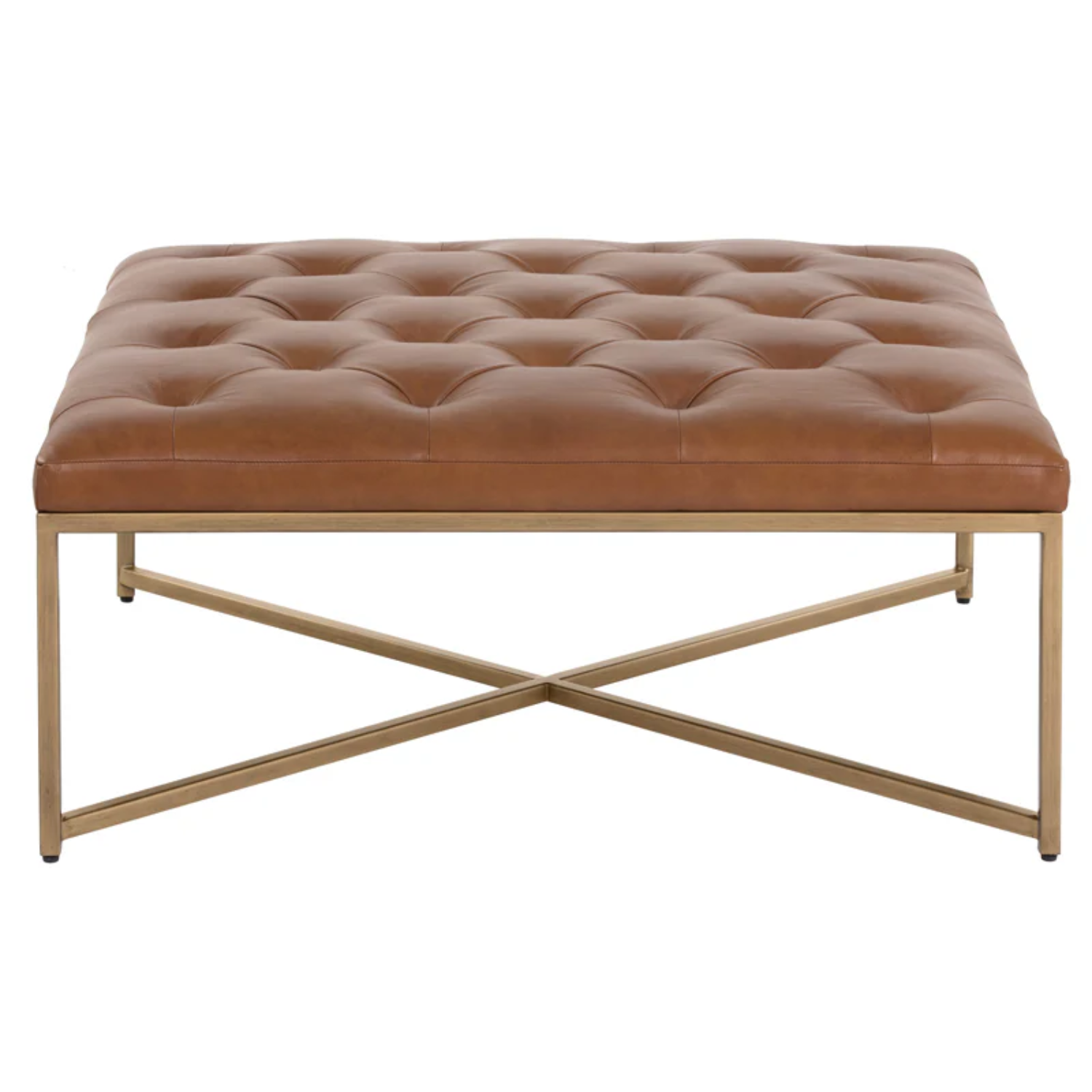 Endall Ottoman Antique Brass