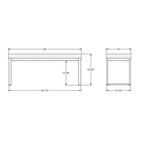 Dryden Bench (Upholstered, Fabric LC)