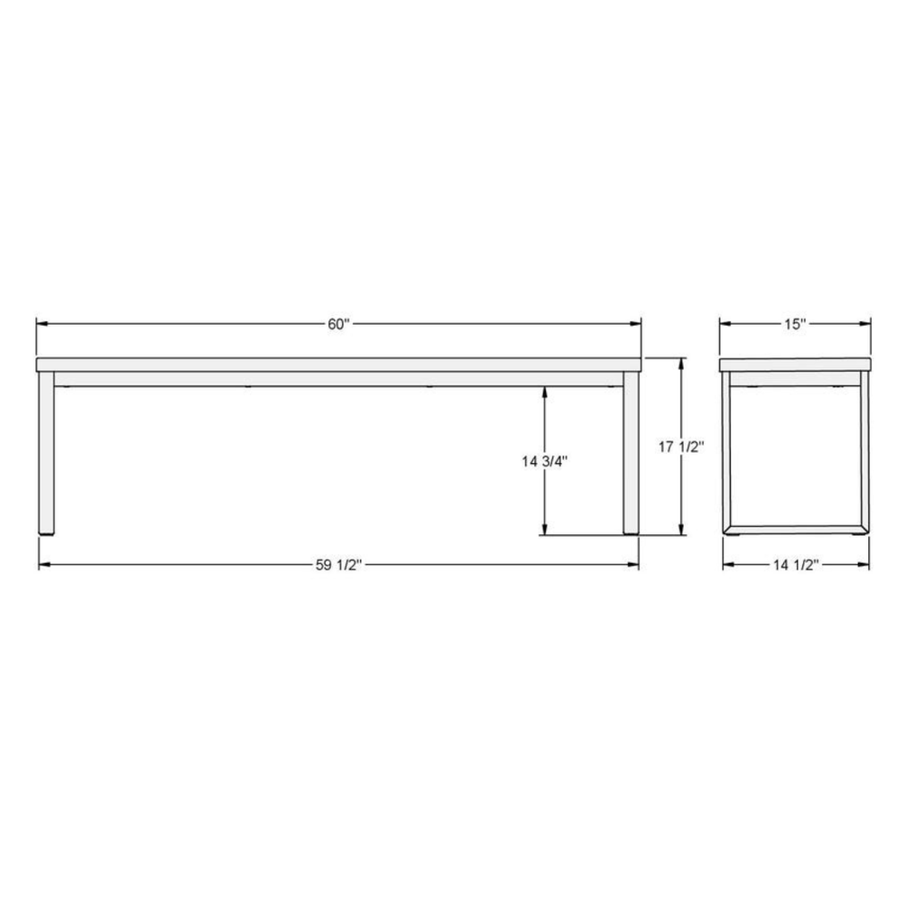 Dryden Bench (Upholstered, Fabric 86)