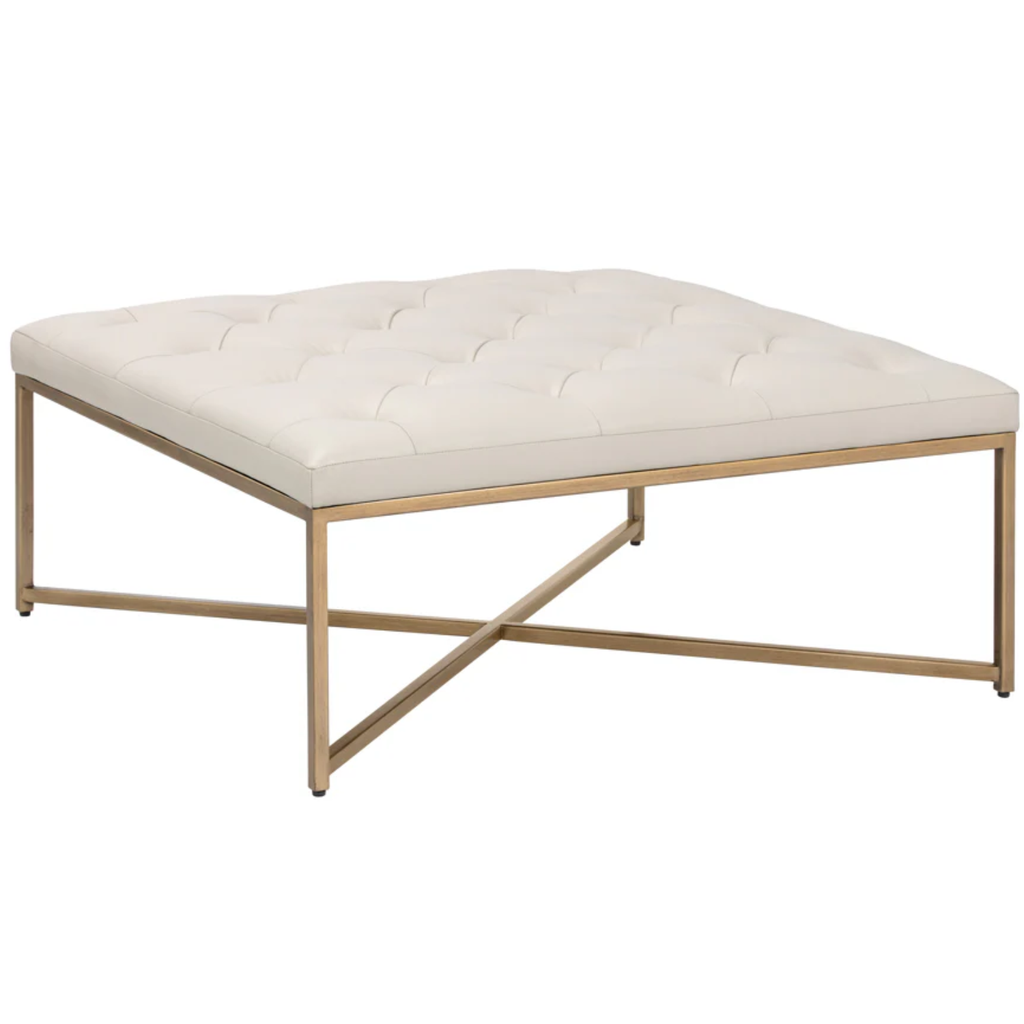 Endall Ottoman Antique Brass