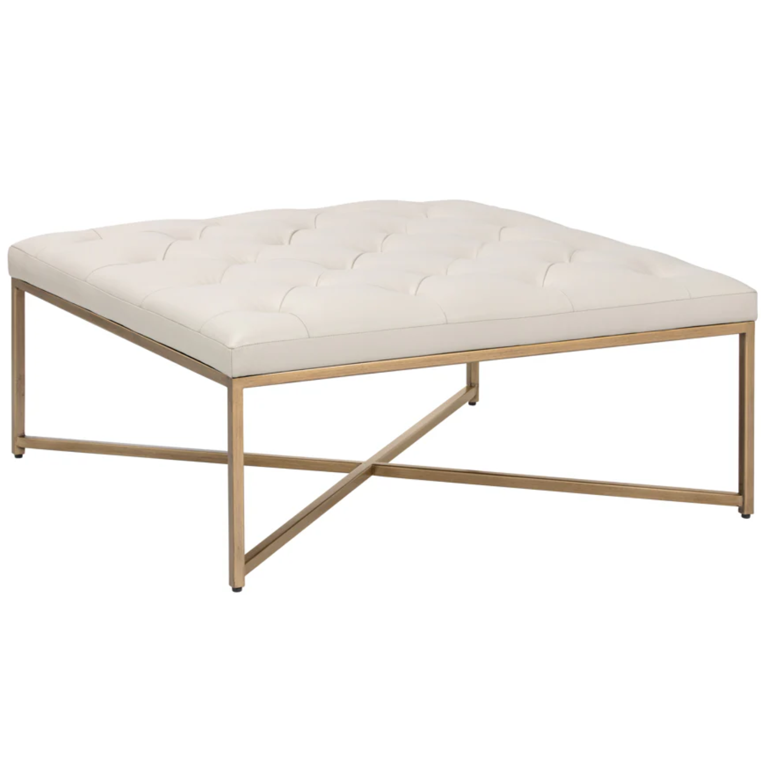 Endall Ottoman Antique Brass