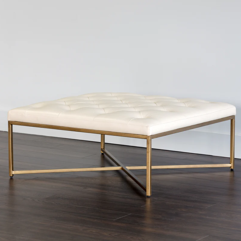 Endall Ottoman Antique Brass
