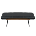 Umber Bench in Black And Walnut