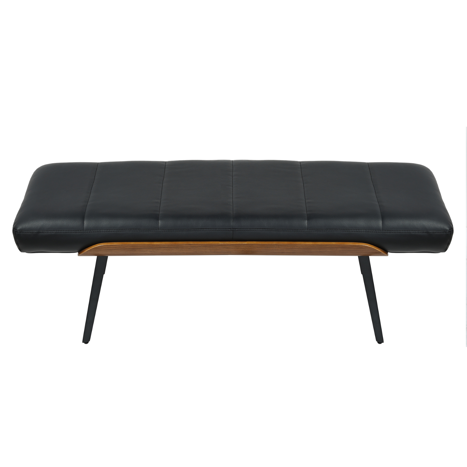 Umber Bench in Black And Walnut