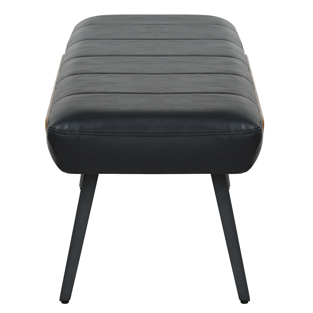 Umber Bench in Black And Walnut