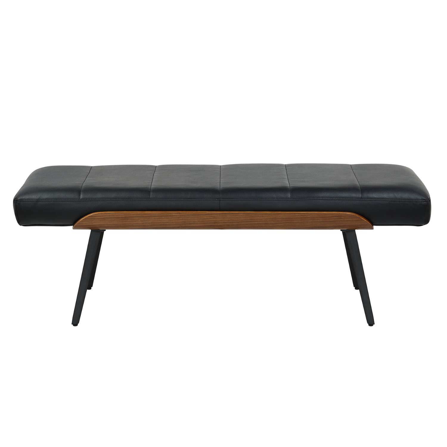 Umber Bench in Black And Walnut