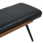 Umber Bench in Black And Walnut