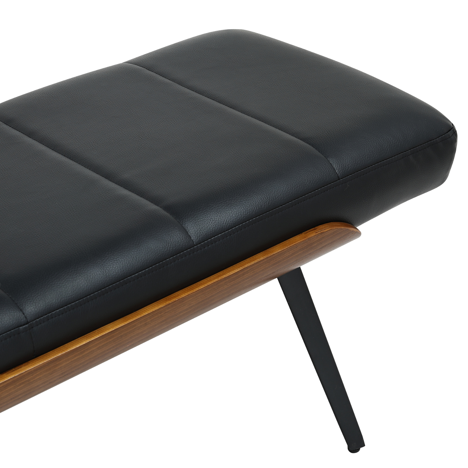 Umber Bench in Black And Walnut