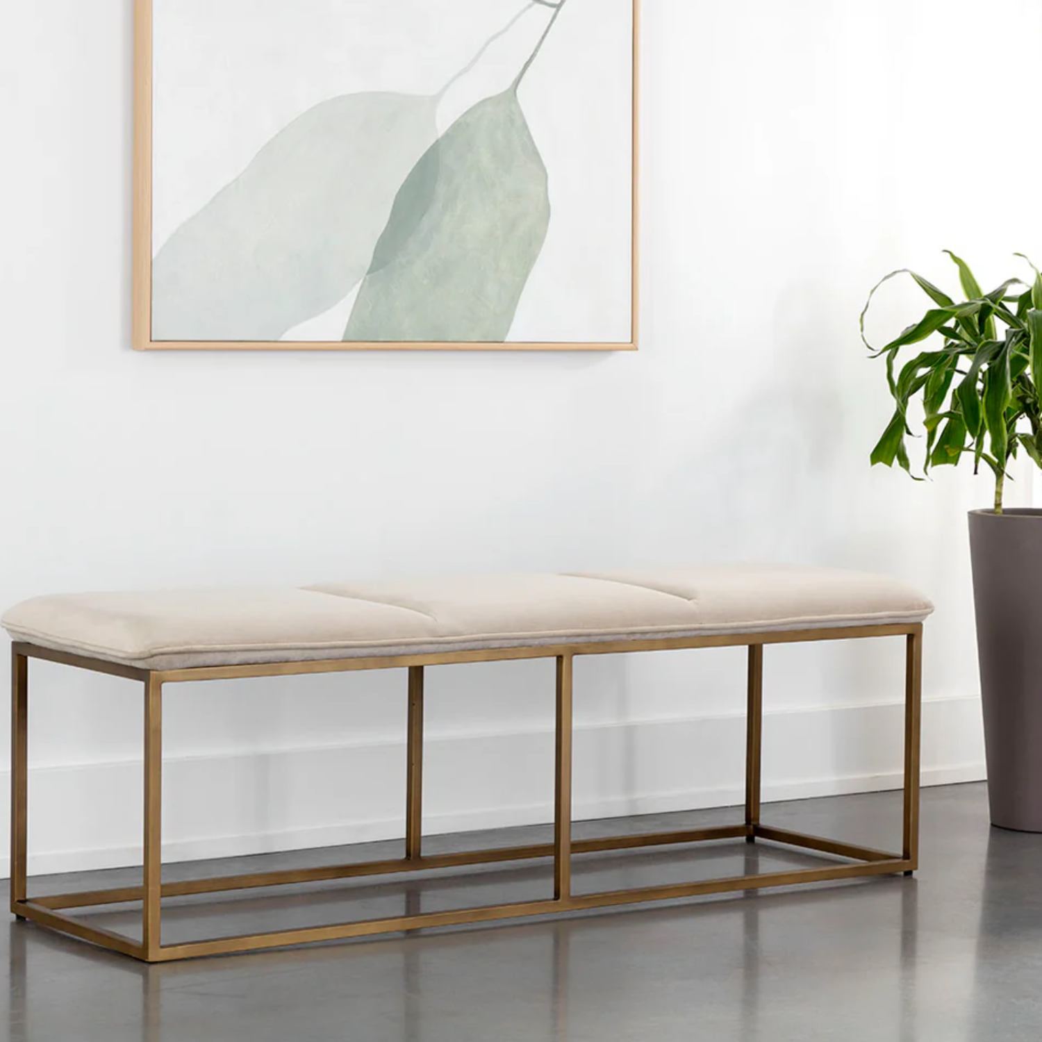 Alley Bench Burnished Brass