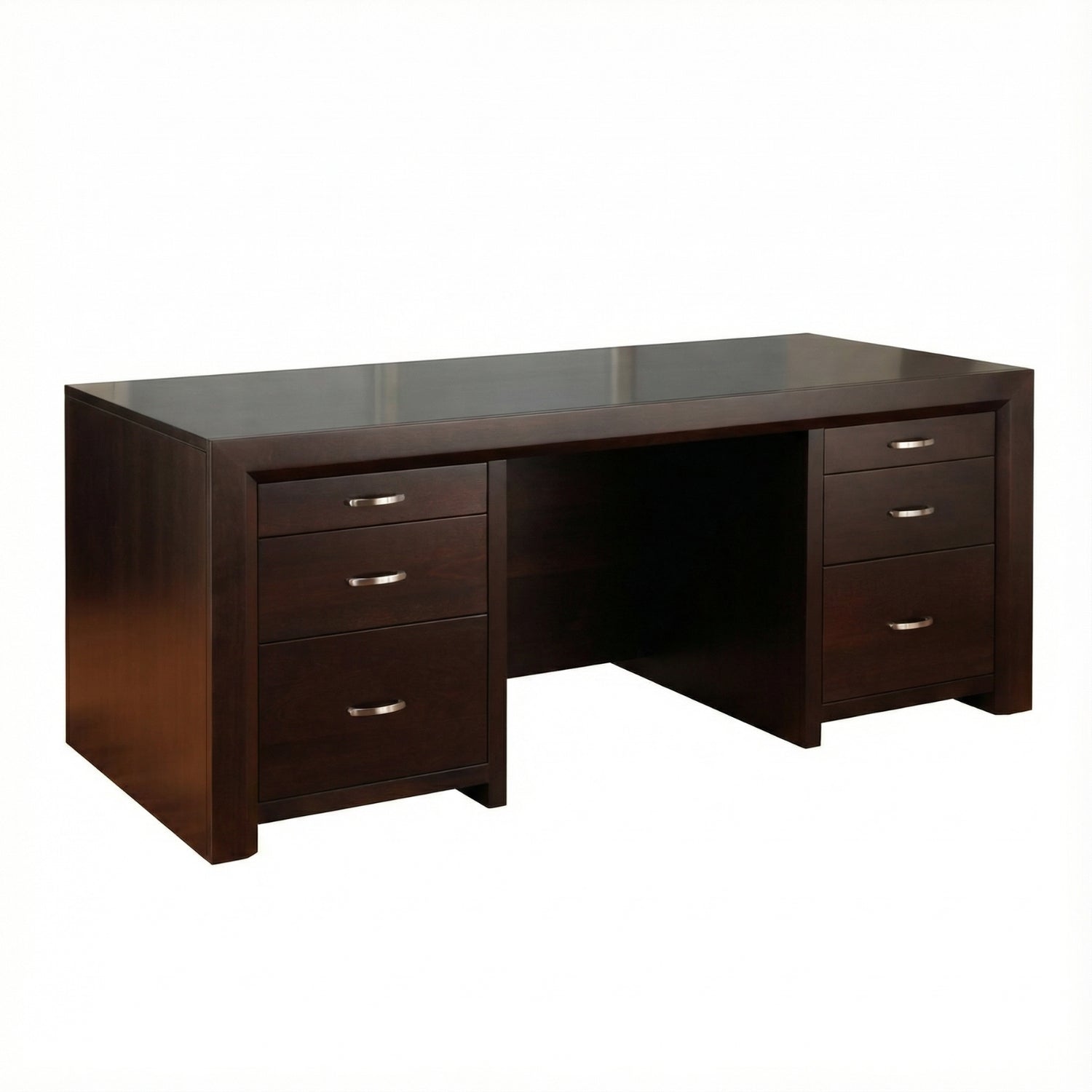 Contempo Executive Desk with Letter File Drawers