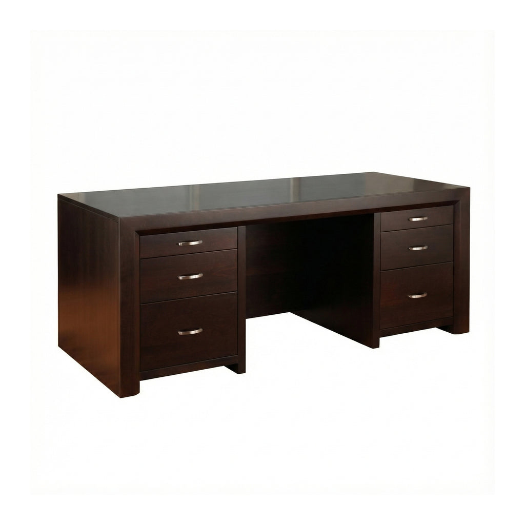 Contempo Executive Desk with Letter File Drawers