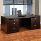 Contempo Executive Desk with Letter File Drawers
