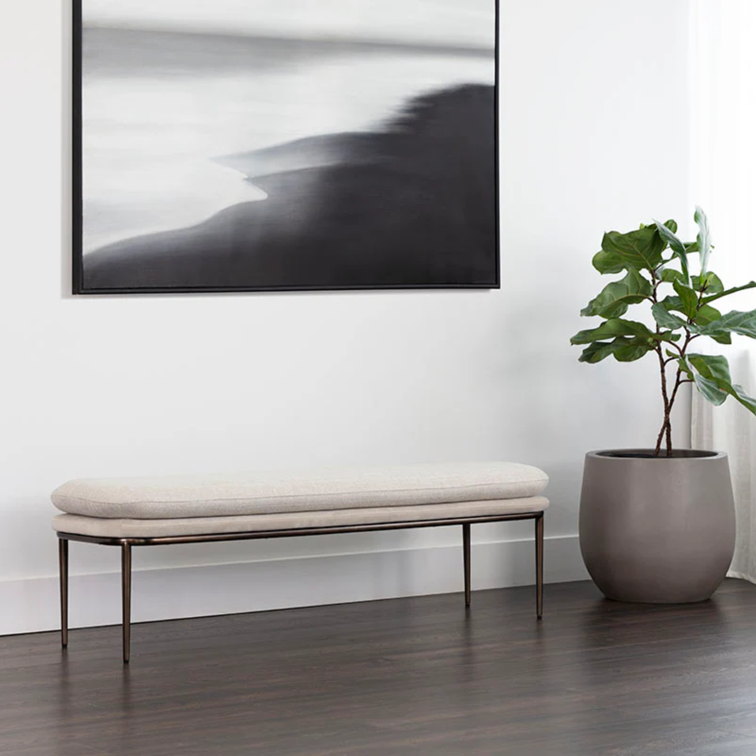 Koffi Bench Dark Bronze
