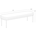 Koffi Bench Dark Bronze