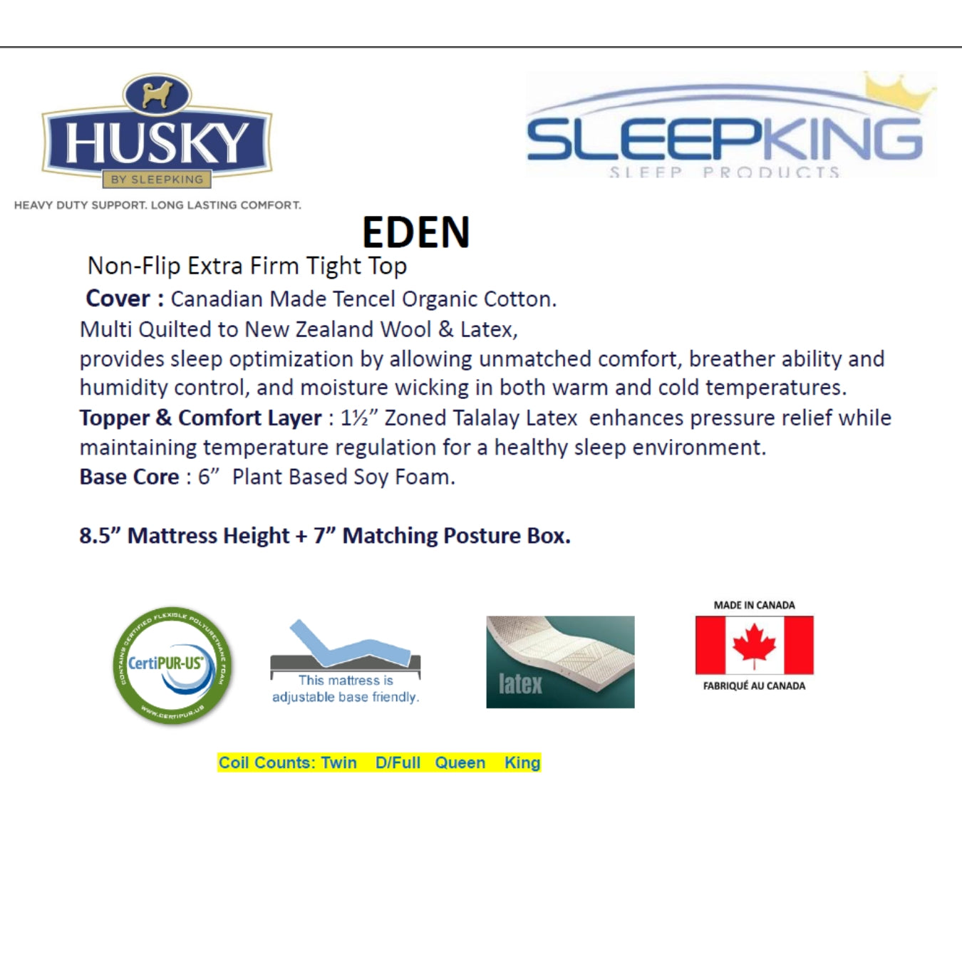 Eden Euro Top Mattress