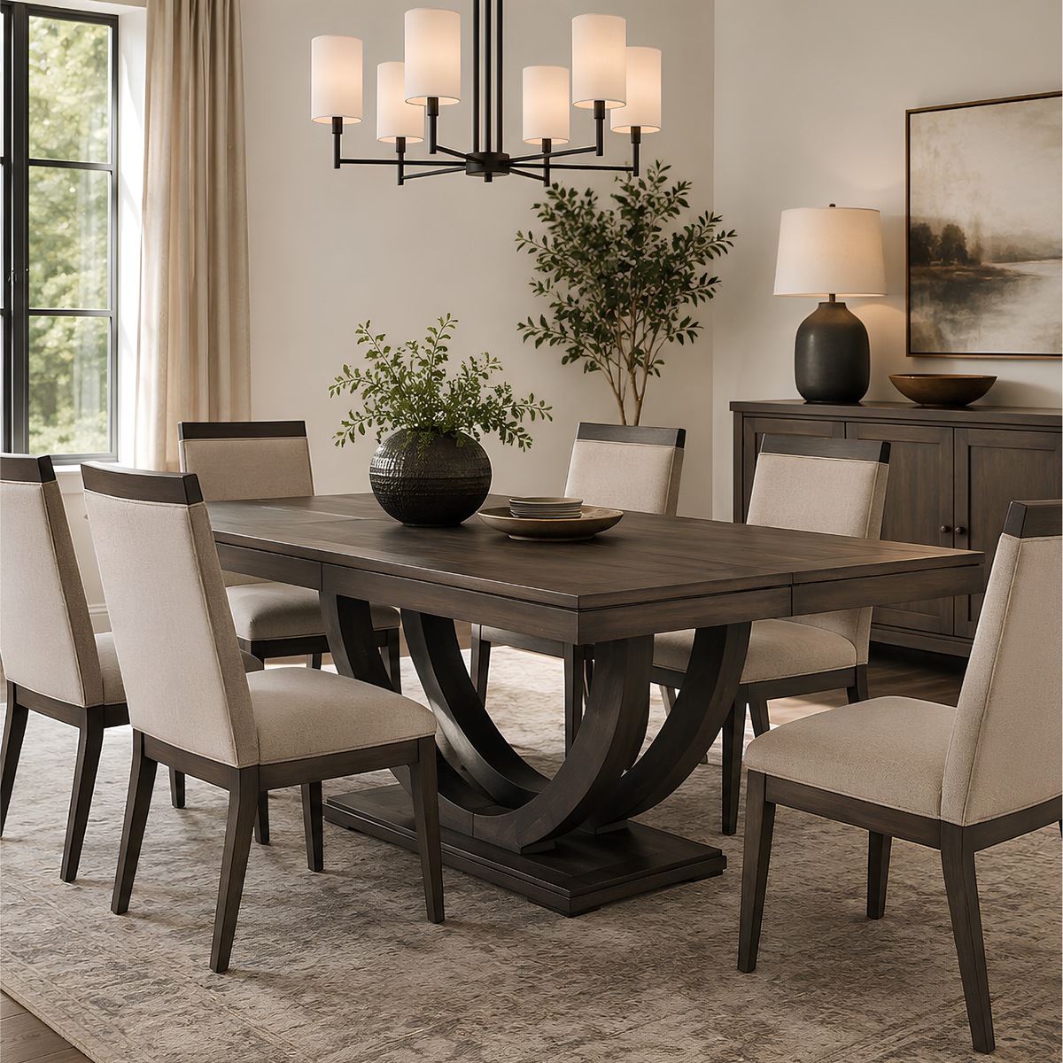 Contempo Pedestal Dining Table