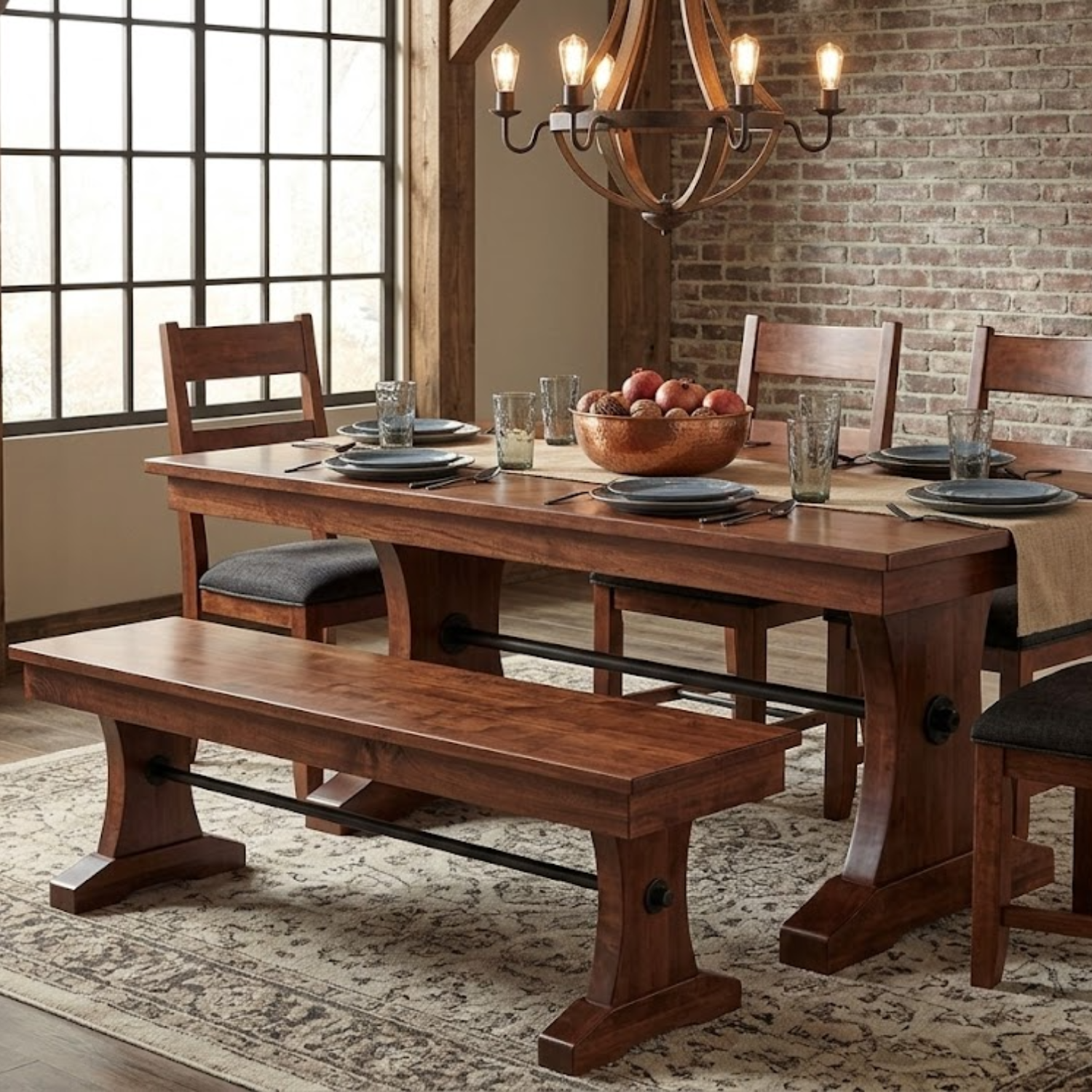 Glengarry Pedestal Bench