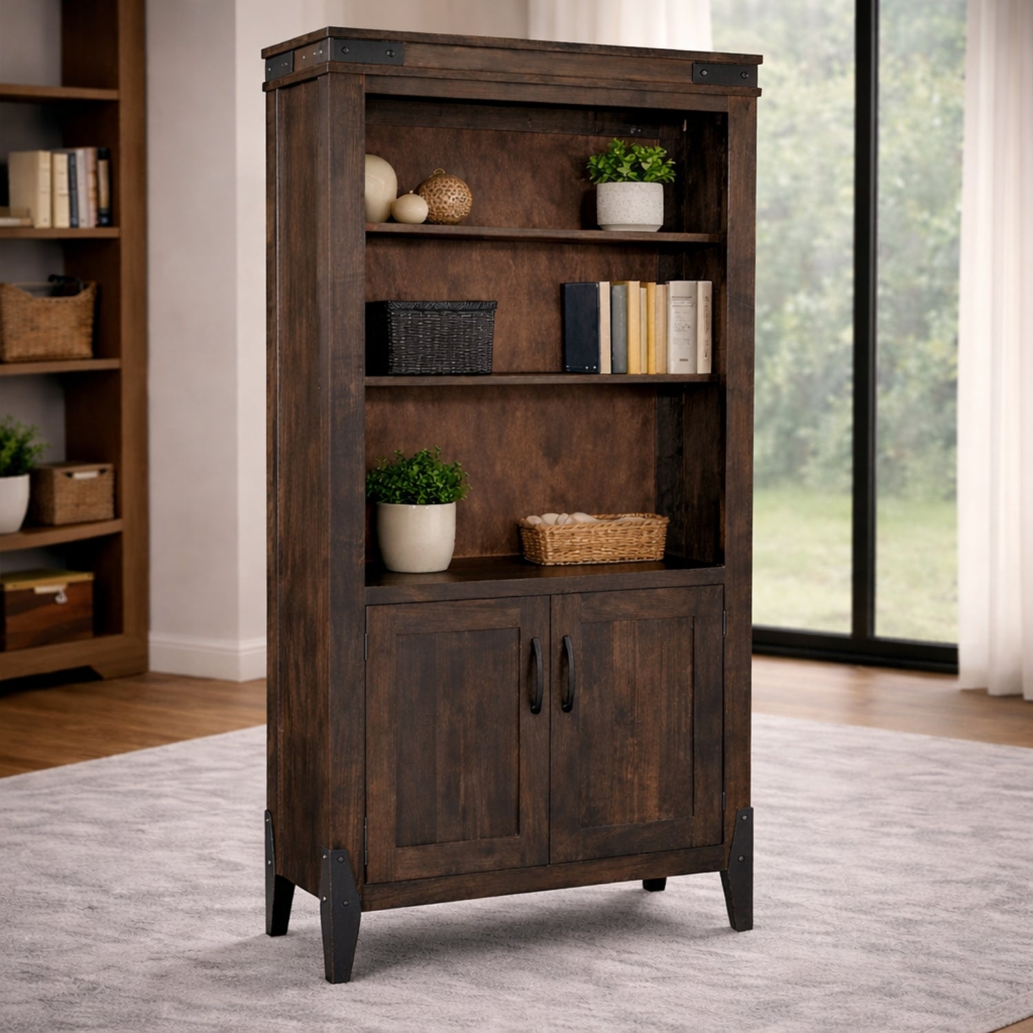 Chattanooga Open Bookcase w/3 Adjustable Shelves