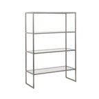 Electra Bookshelf with Glass Top & 3 Glass Shelves
