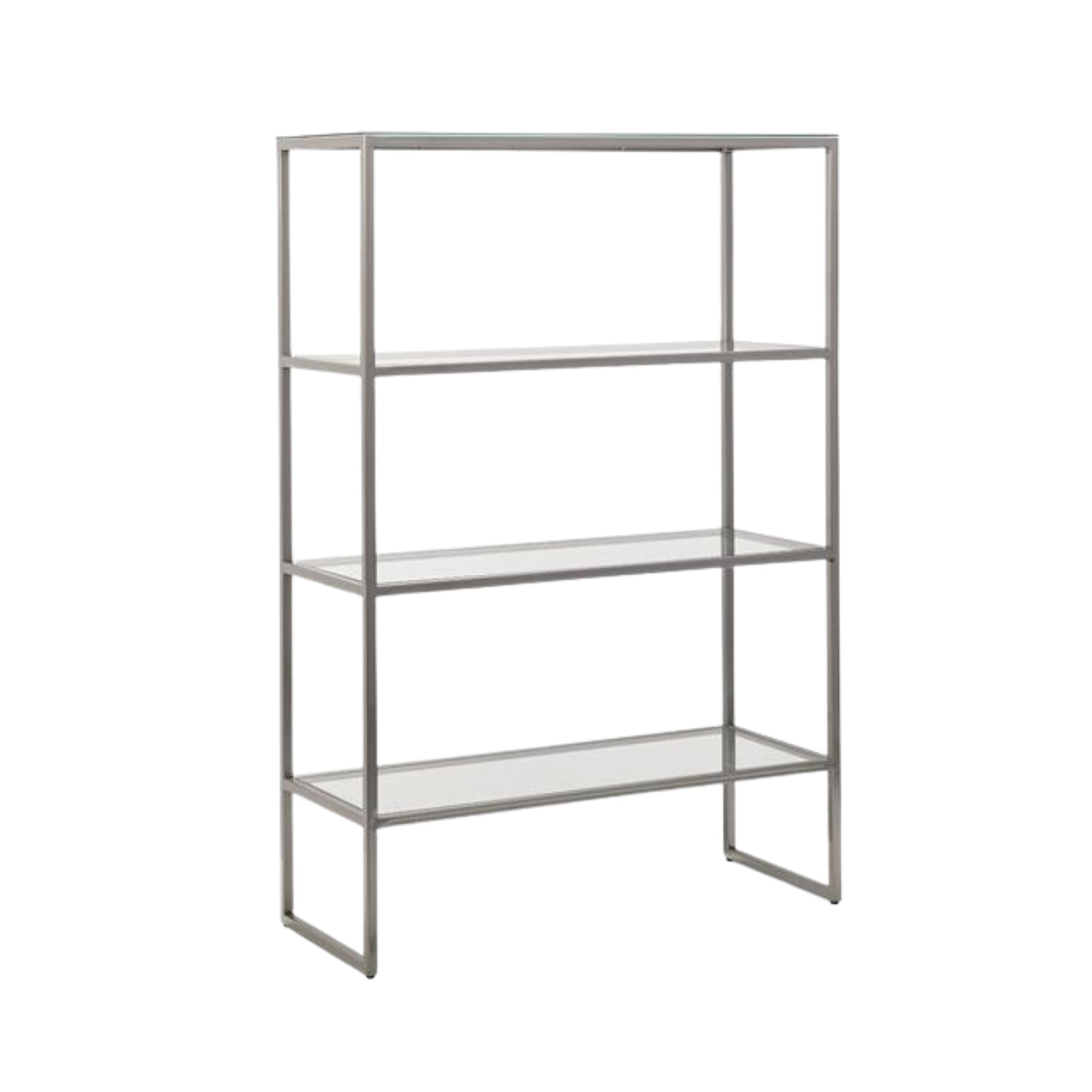 Electra Bookshelf with Glass Top & 3 Glass Shelves
