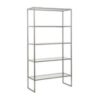 Electra Bookshelf with Glass Top & 4 Glass Shelves
