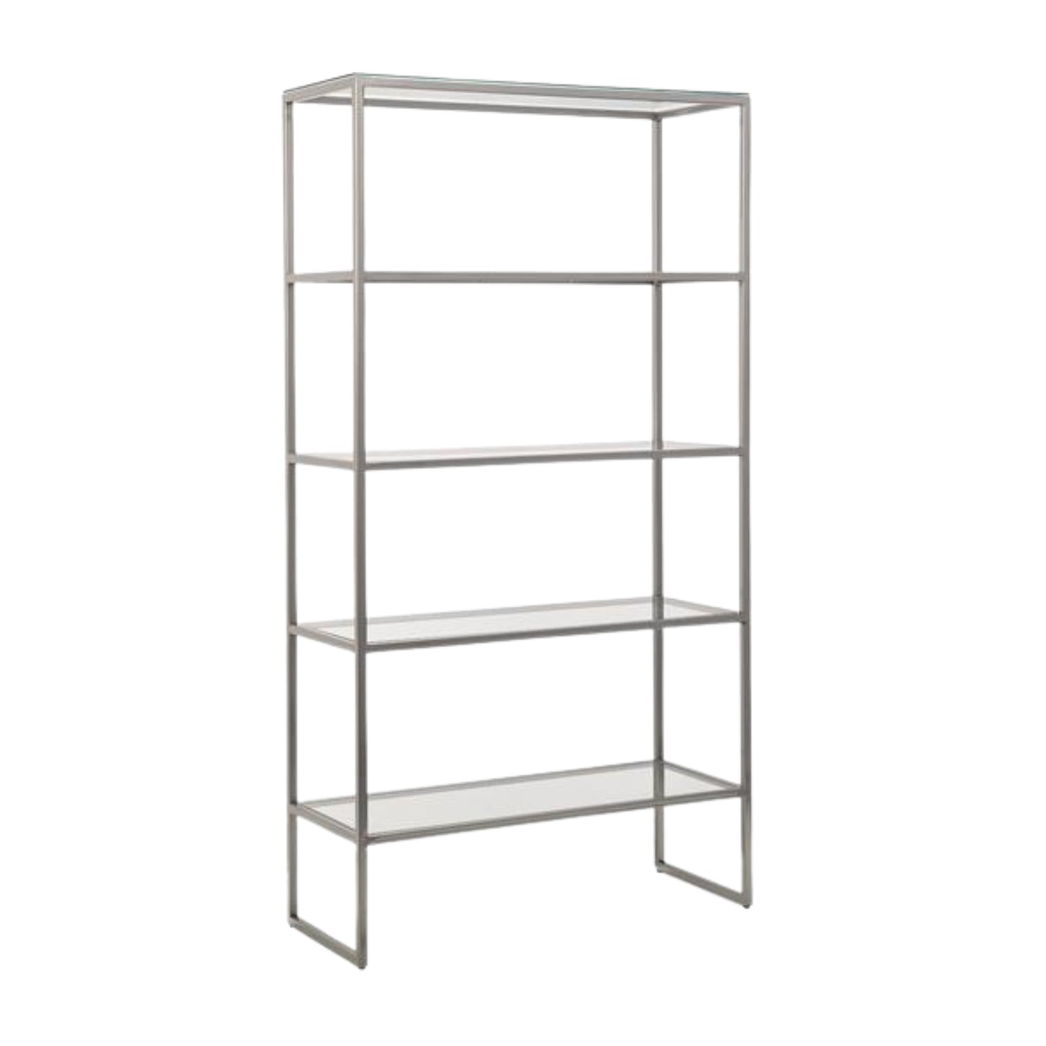 Electra Bookshelf with Glass Top & 4 Glass Shelves