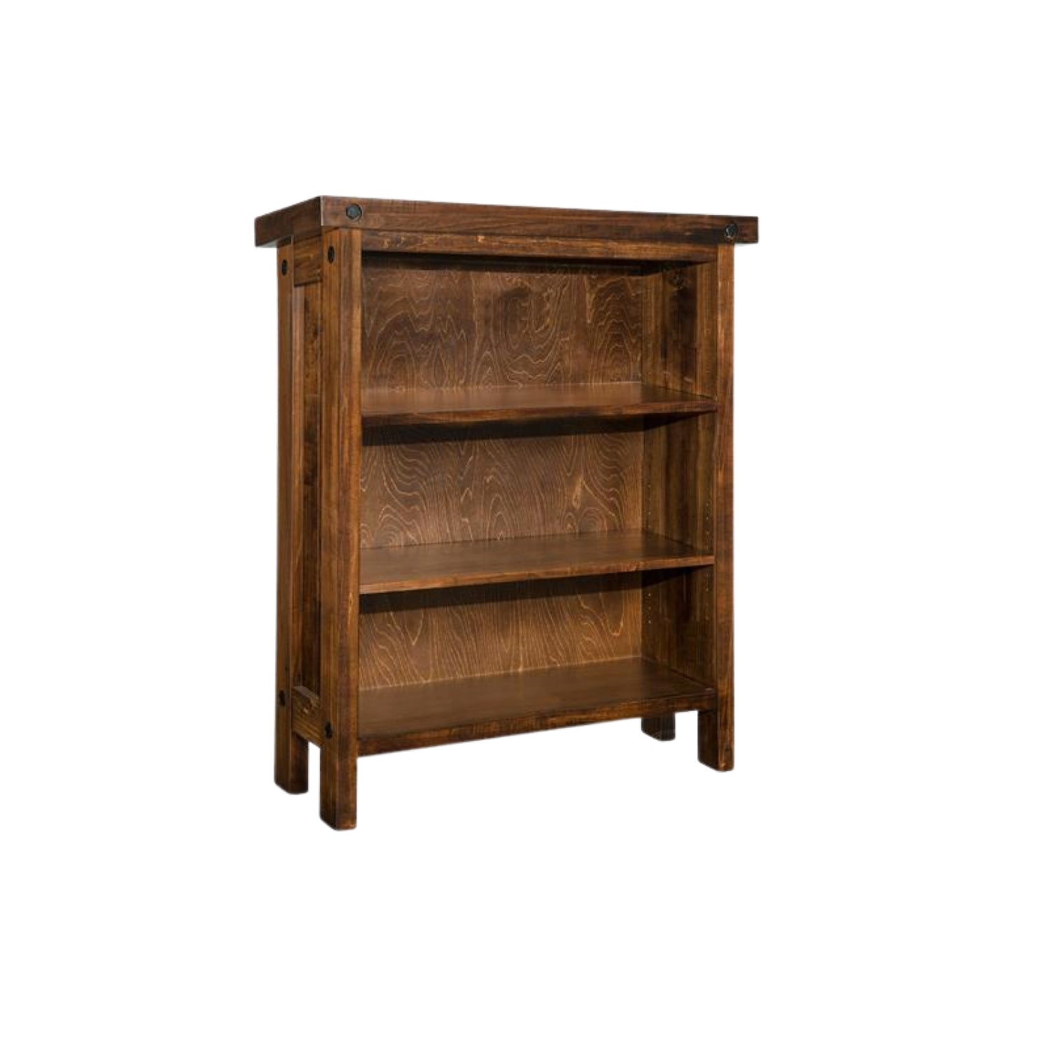 Rafters Open Bookcase w/2 Adjustable Shelves