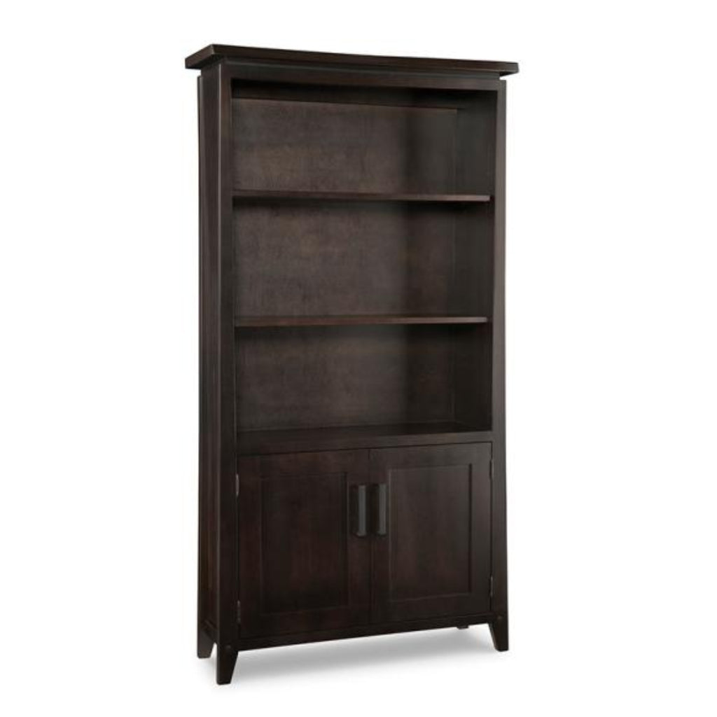 Pemberton Bookcase with 3 Adjustable Shelves & Doors