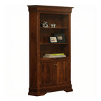 Phillipe Bookshelf with 3 Adjustable Shelves & Doors